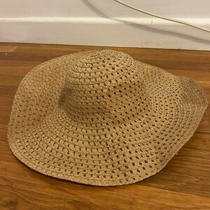 Stylish Tan Woven Sun Hat
